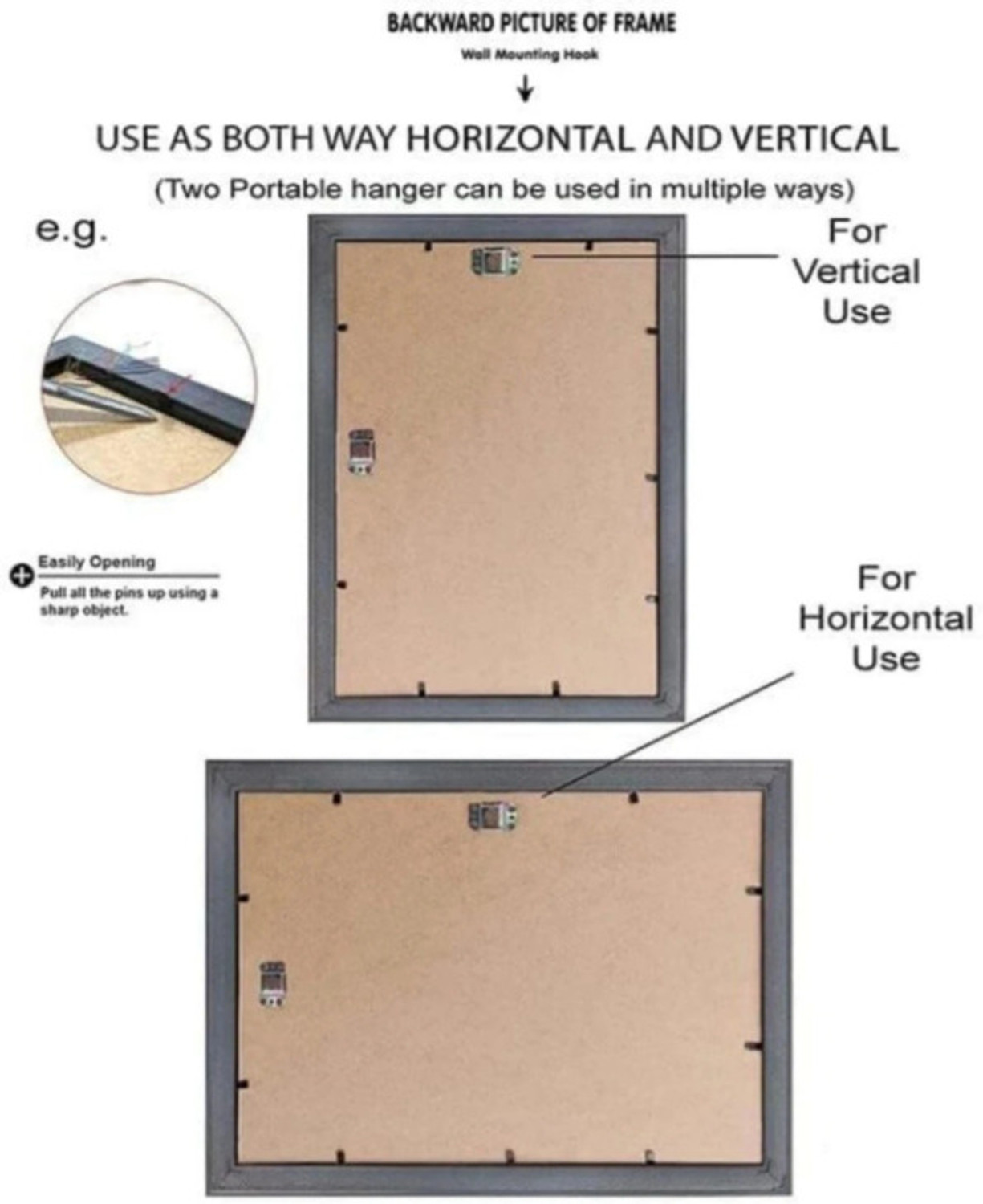 Image of ARKICK Wood Wall Photo Frame