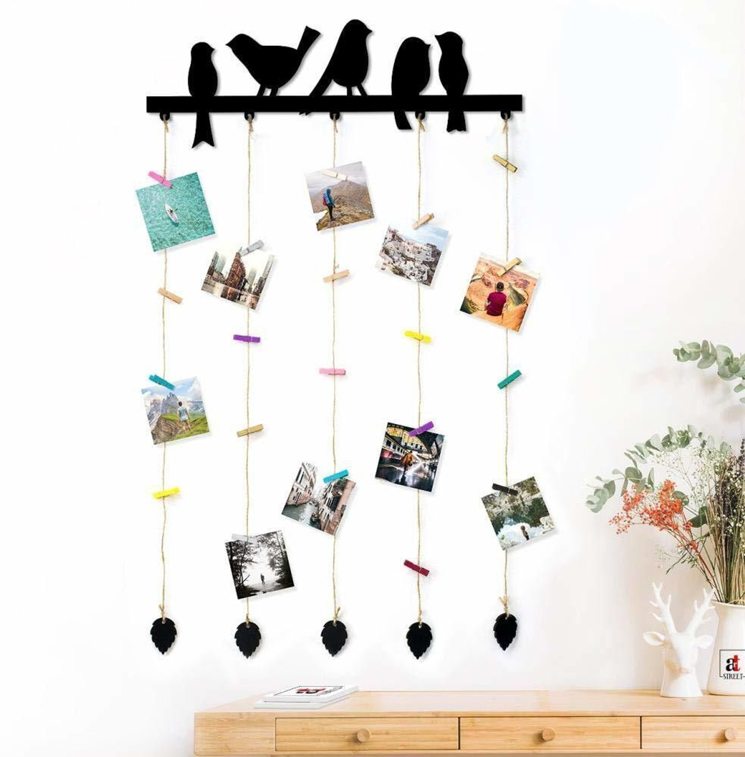 Image of Art Street Wood Wall Photo Frame
