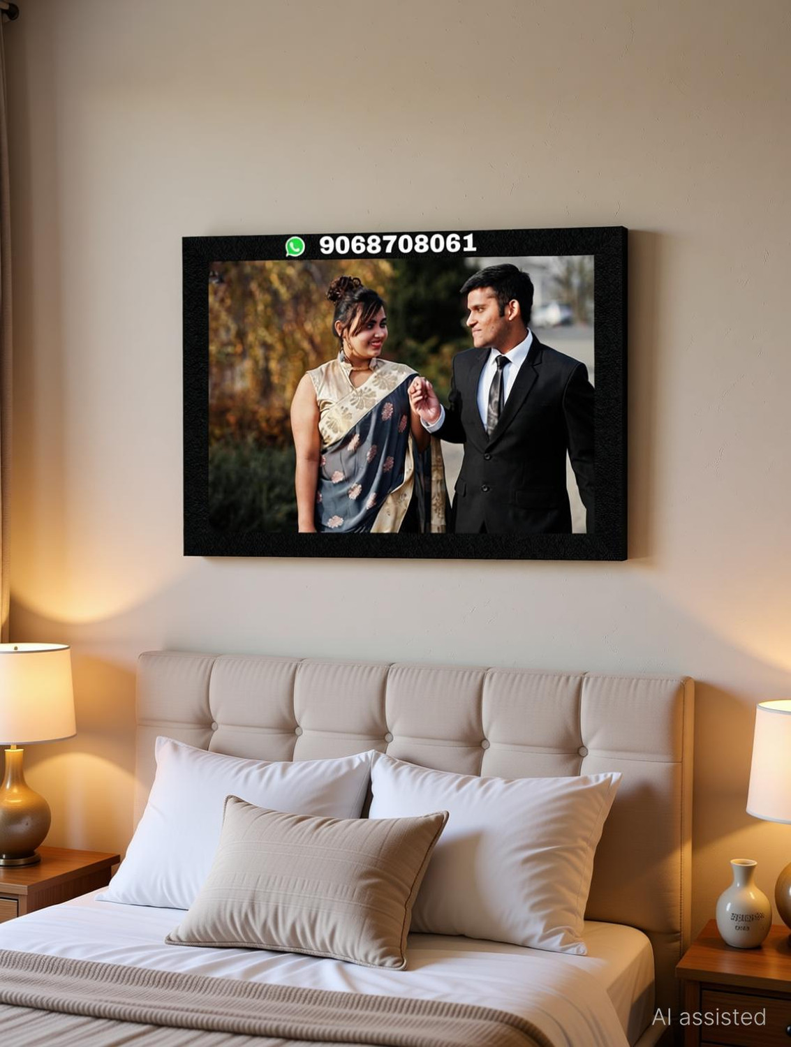 Image of SPGENTERPRISES Wood Wall Photo Frame