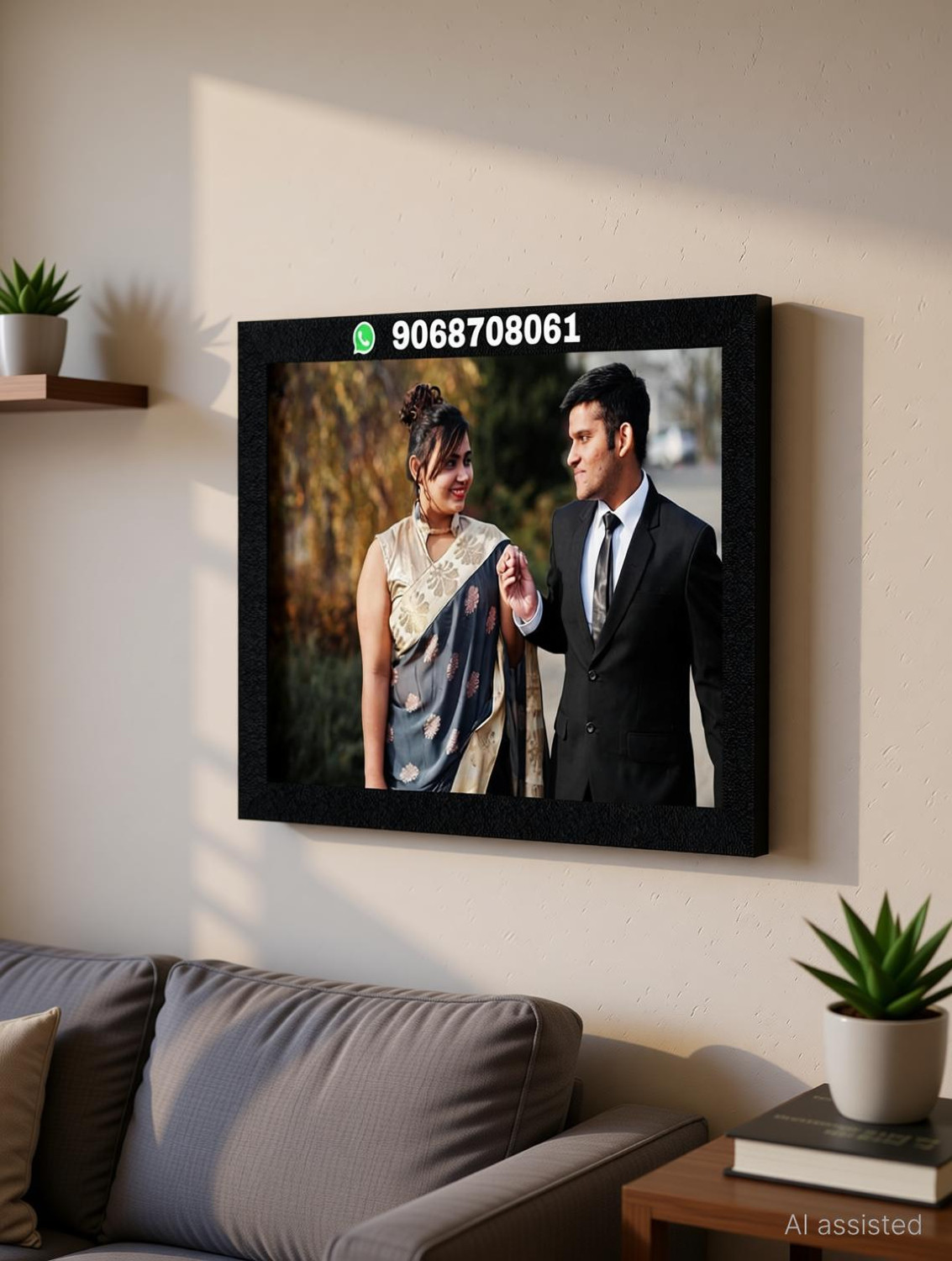 Image of SPGENTERPRISES Wood Wall Photo Frame