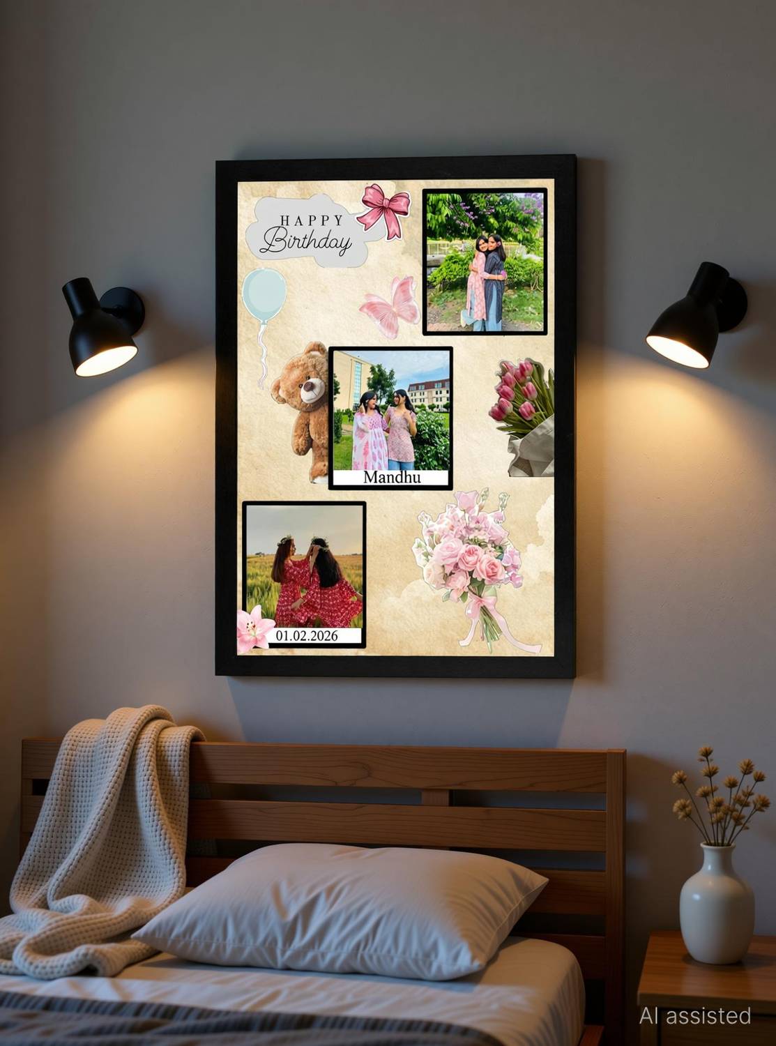 ASTRADERSCO Wood Wall Photo Frame