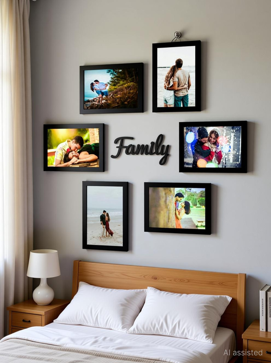 Image of AG CRAFTS Wood Wall Photo Frame