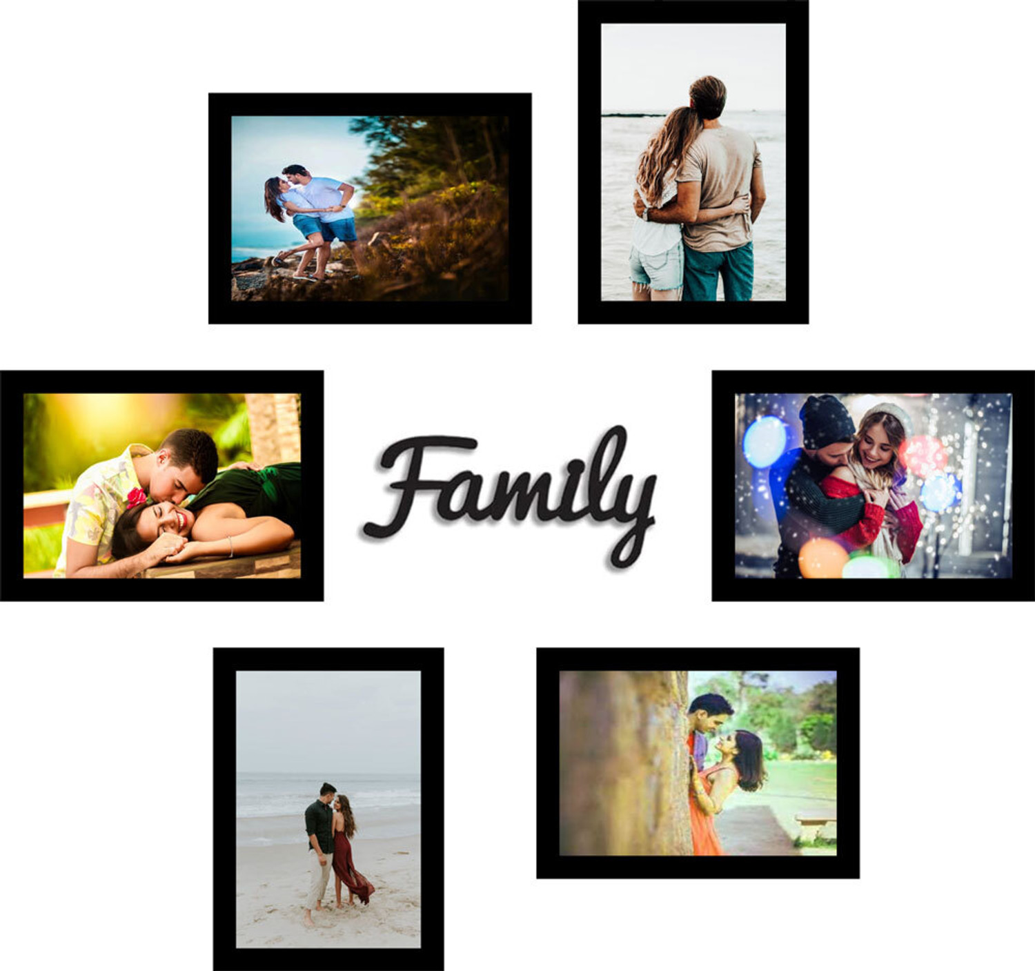 Image of AG CRAFTS Wood Wall Photo Frame