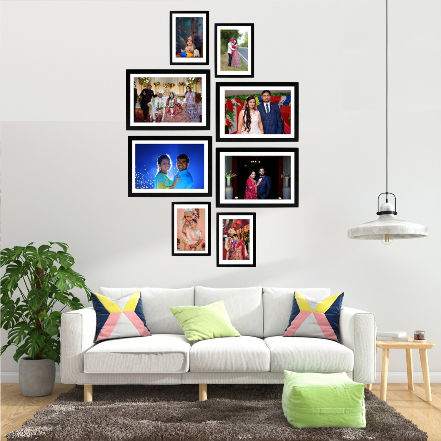 Image of Adity Wood Wall Photo Frame