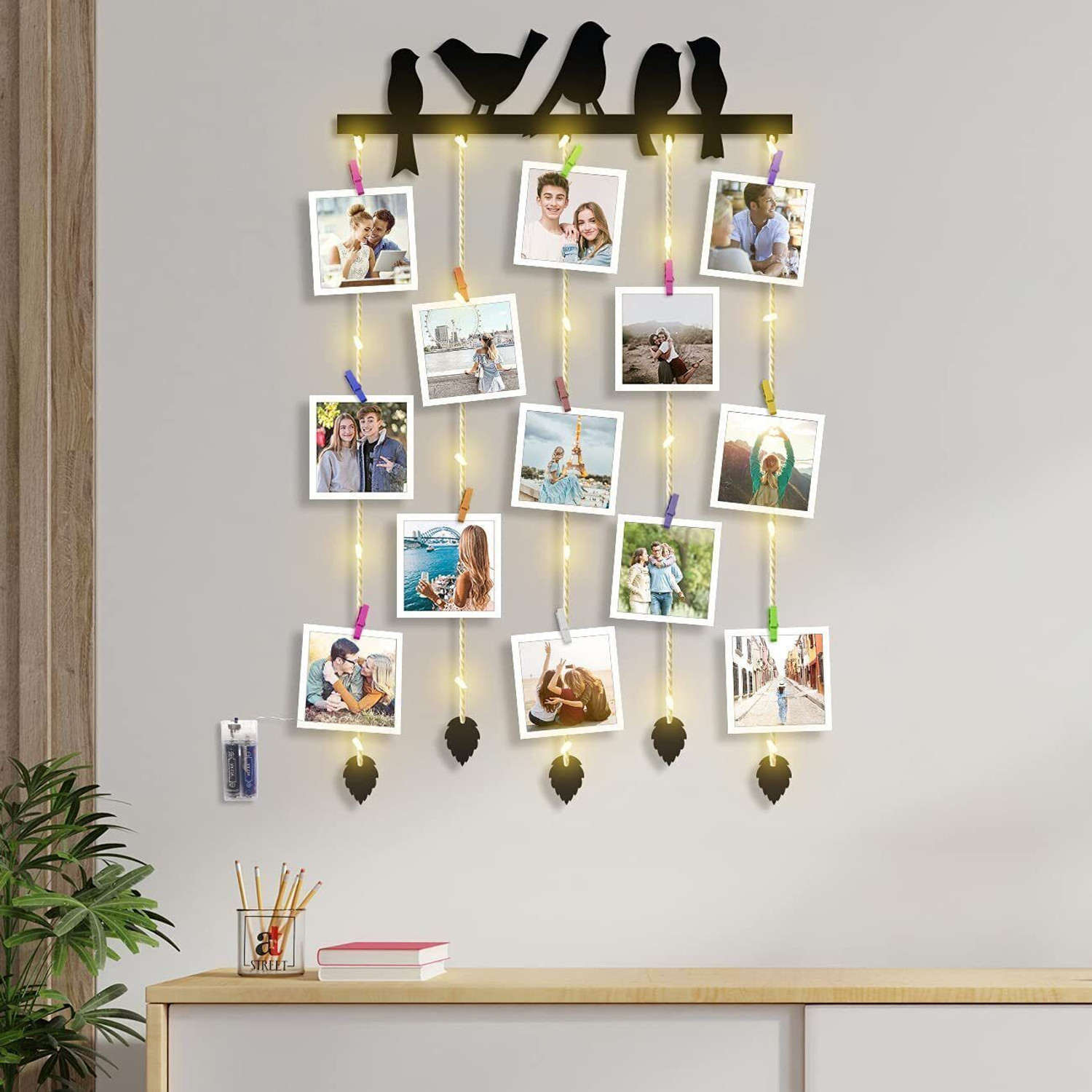 Image of Art Street Wood Wall Photo Frame