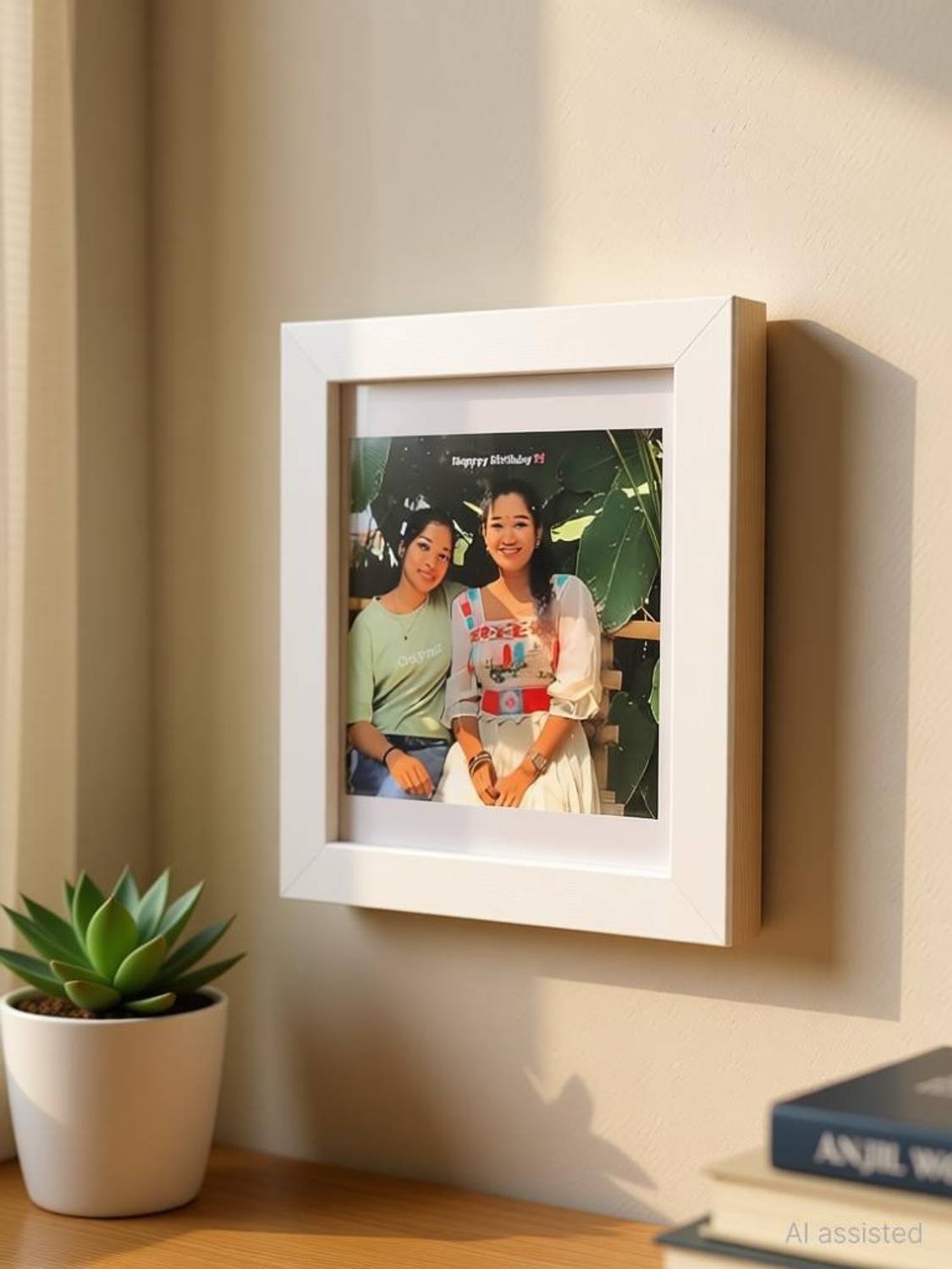 anjil Wood Wall Photo Frame
