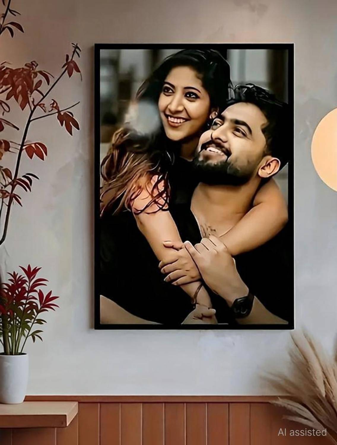aarana Wood Wall Photo Frame
