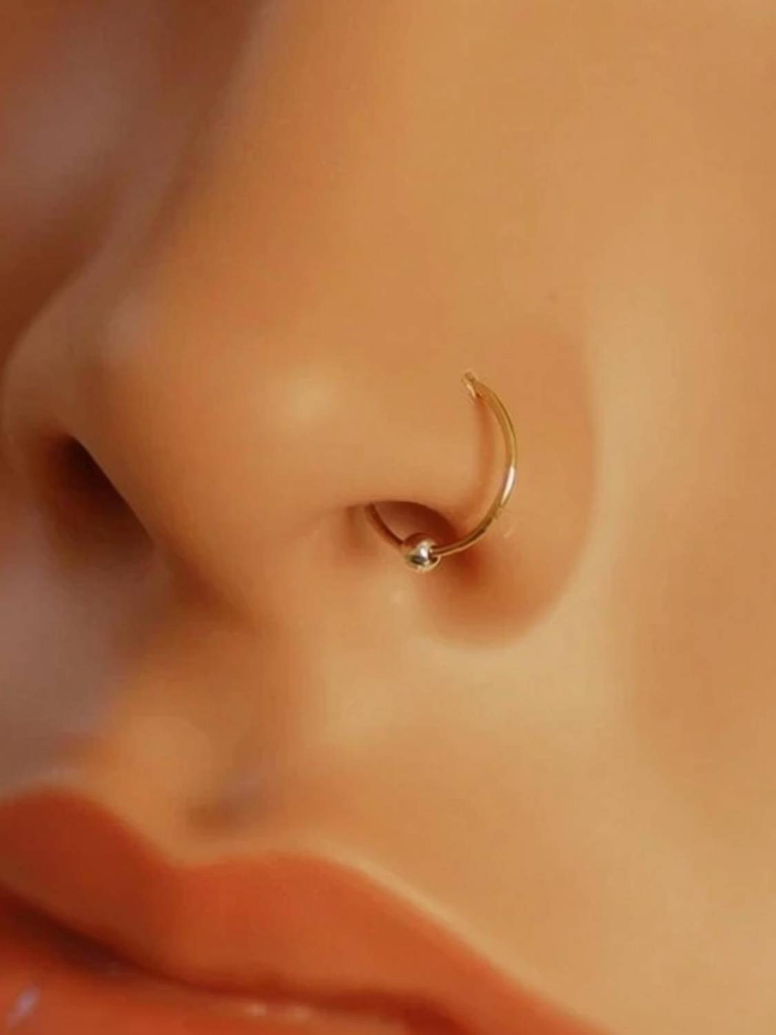 Bravo Zircon Gold-plated Plated Brass Nose Ring