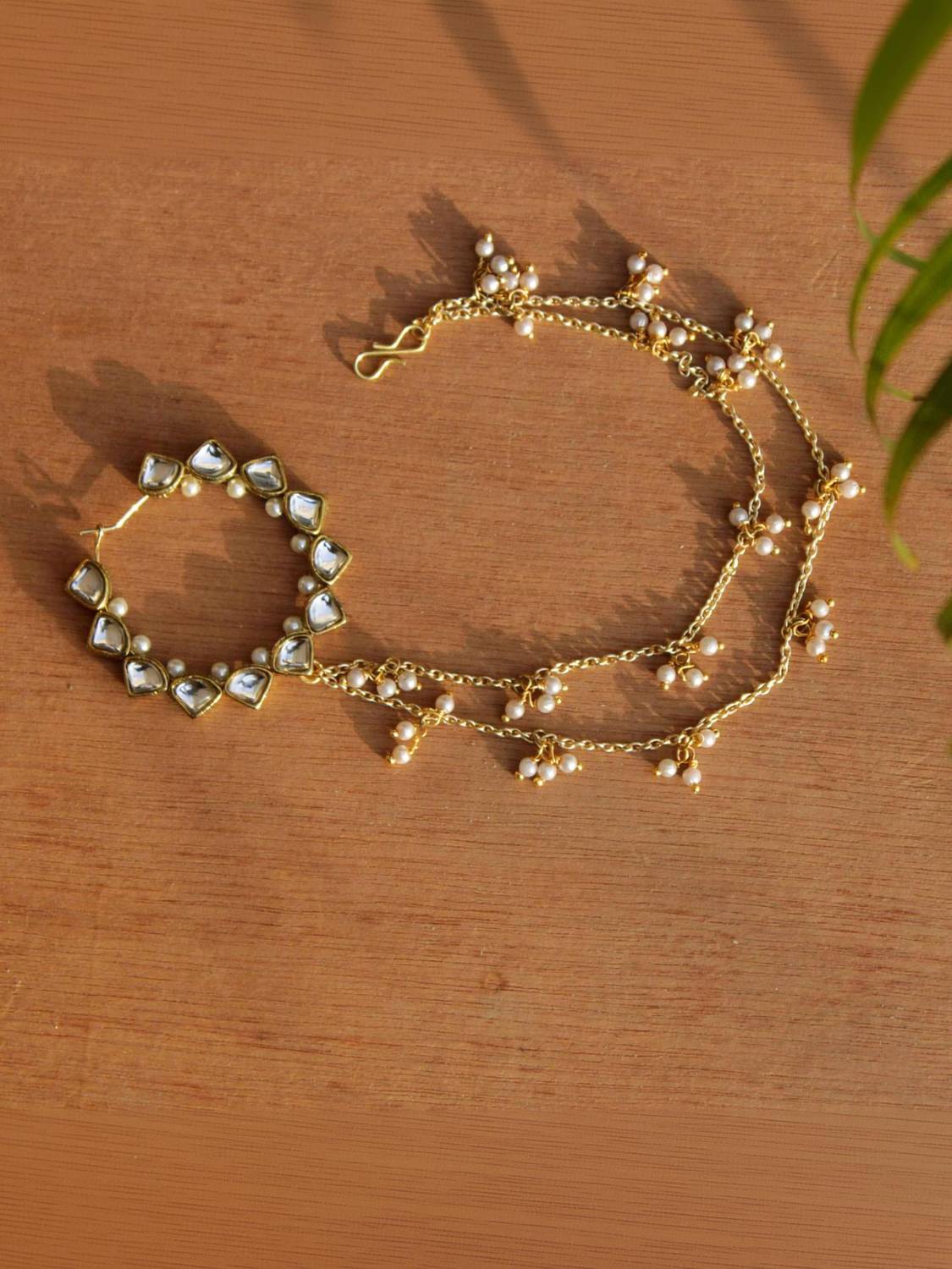Beabhika Gold-plated Plated Alloy Nose Ring