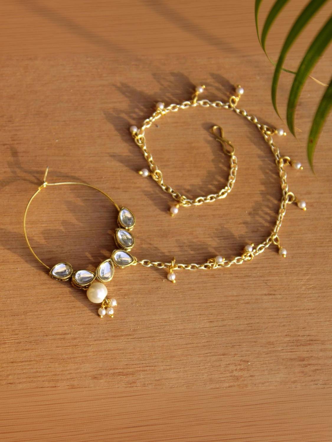 Beabhika Gold-plated Plated Alloy Nathiya