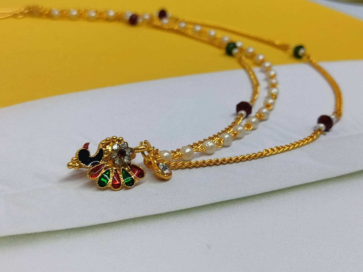Aaruhi Creation Alloy Nose Ring