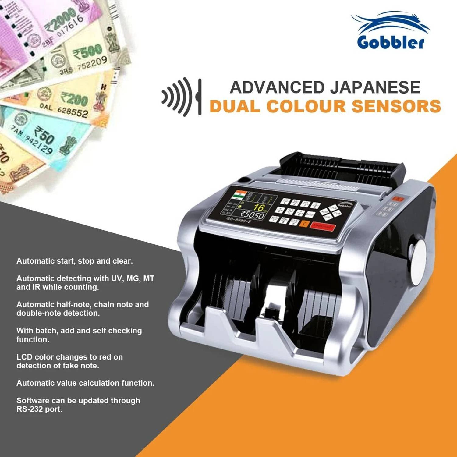 GOBBLER GB 8888-E Mix Note Counter - Image 5