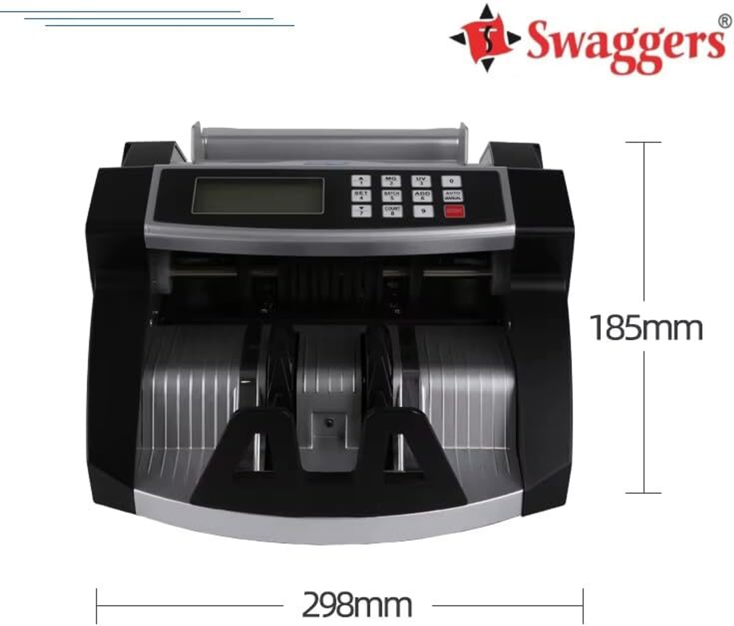 Image of SWAGGERS Heavy duty latest updated Note /cash /currency /money counting machine with fake note detection. Note Counting Machine