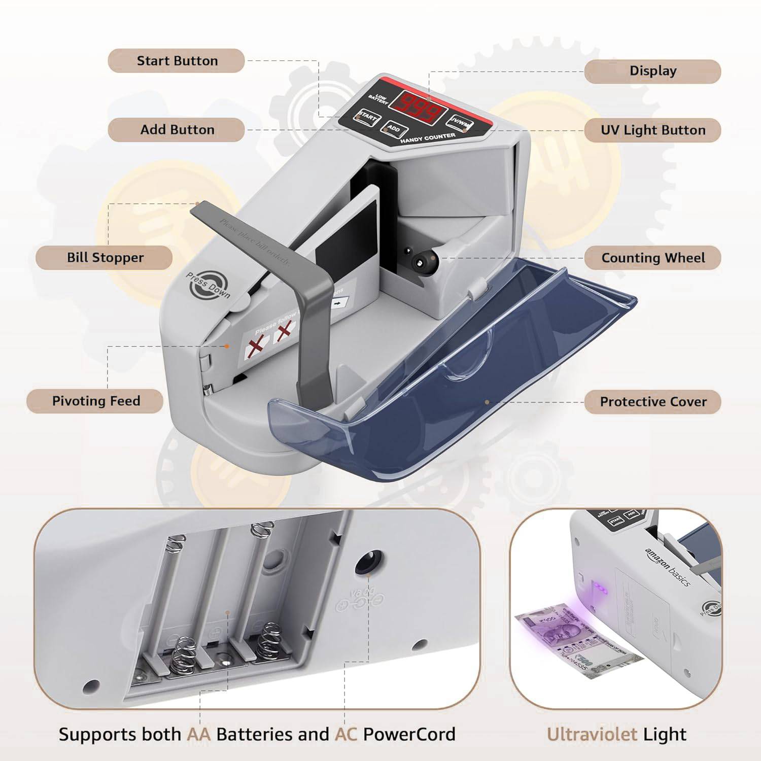 ABTRIX Portable Money Counter Mini - Image 2