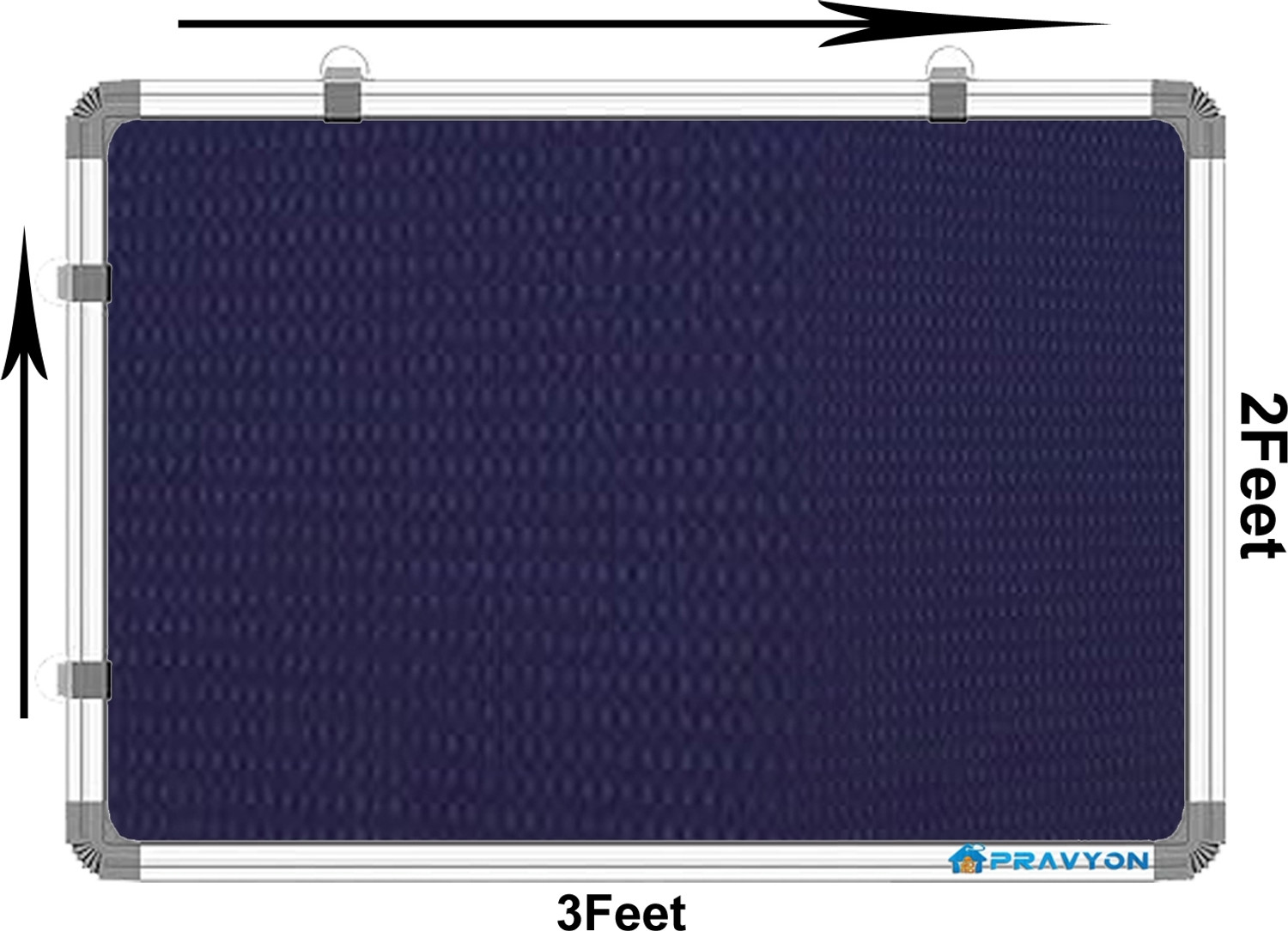 Image of Pravyon 2x3 Feet Premium Notice Board,Pin-Up Display Board + 50 Push Pins Combo Notice Board