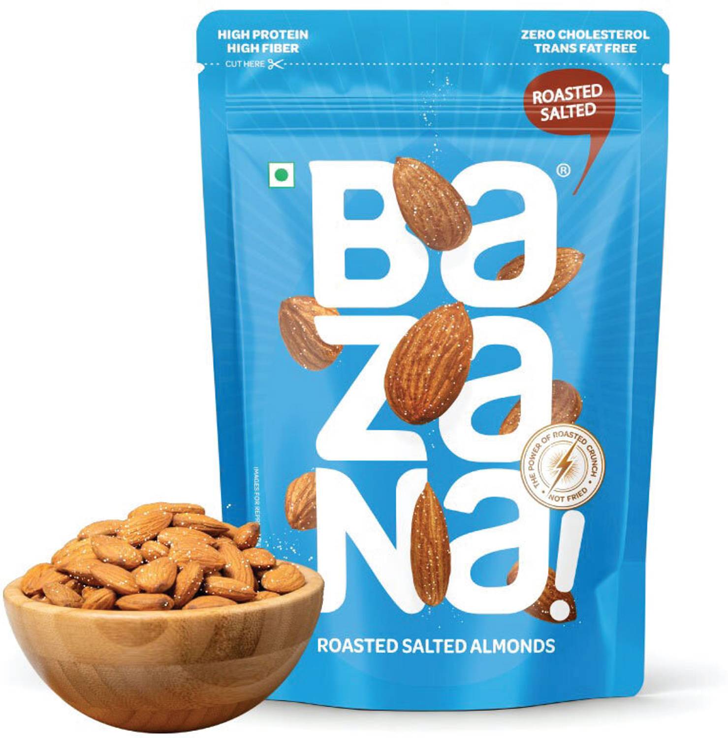 Bazana Premium Roasted Salted Almonds/Badam Almonds