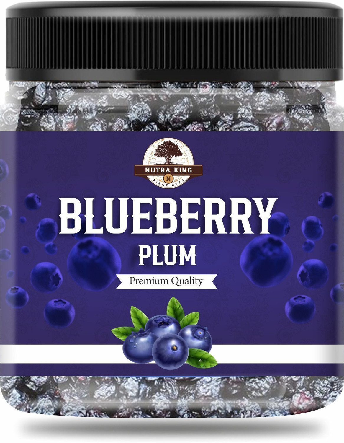 Image of NUTRA KING Dried Blueberry Plum | Unsweetened Blueberries | Rich in Vitamins & Fibers | Blueberry