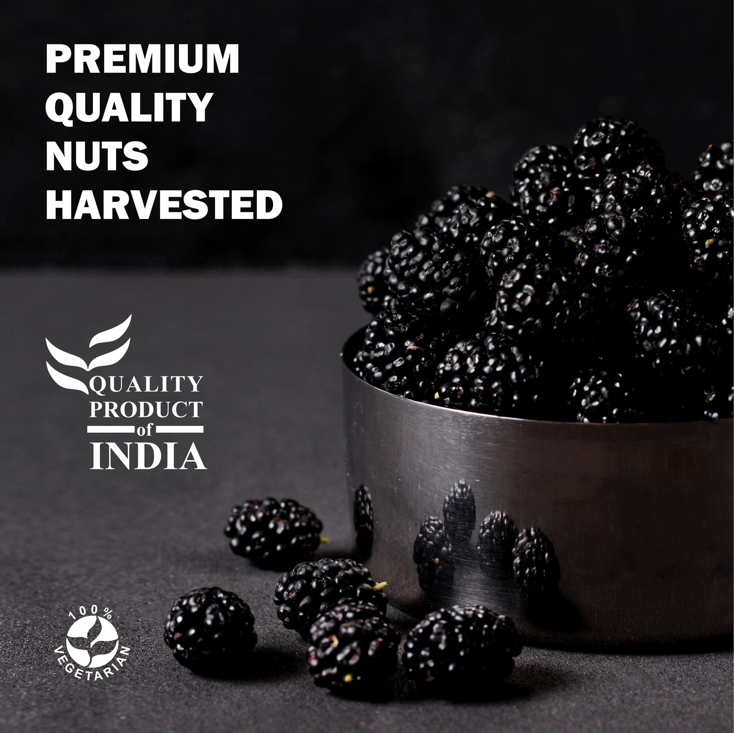 Image of Kashmir Premium Harvest - Grade 1, Handpicked, Juicy & Antioxidant-Rich Blackberry