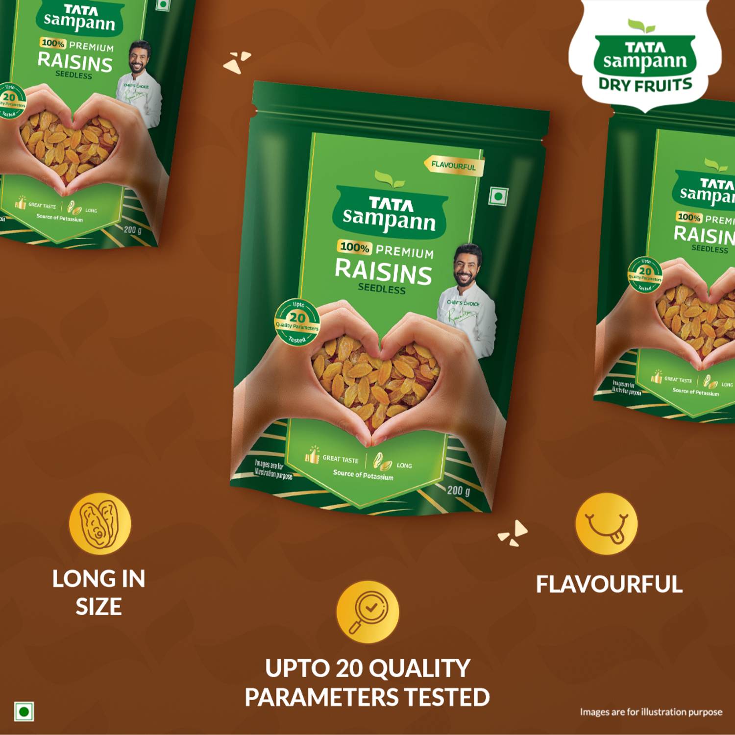 Tata Sampann Premium Quality Kishmish, 100% Pure Raisins - Image 5