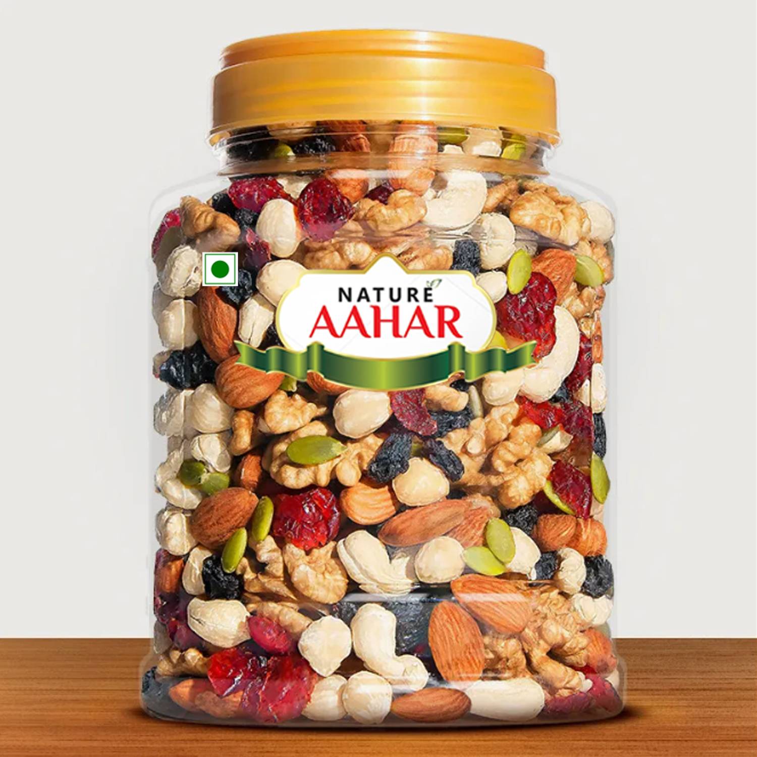 Nature Aahar Mix Dry Fruit | Panchmeva |500GM | JAR | Almonds, Cashews, Raisins, Dry Dates, Figs, Assorted Fruits & Nuts
