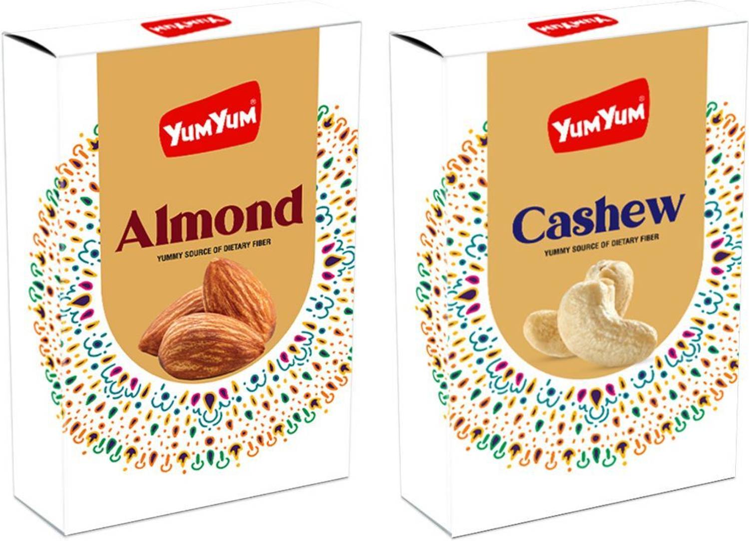 YUM YUM Almonds & Cashews Dry Fruits Combo Offer Badam Kaju Almonds, Cashews