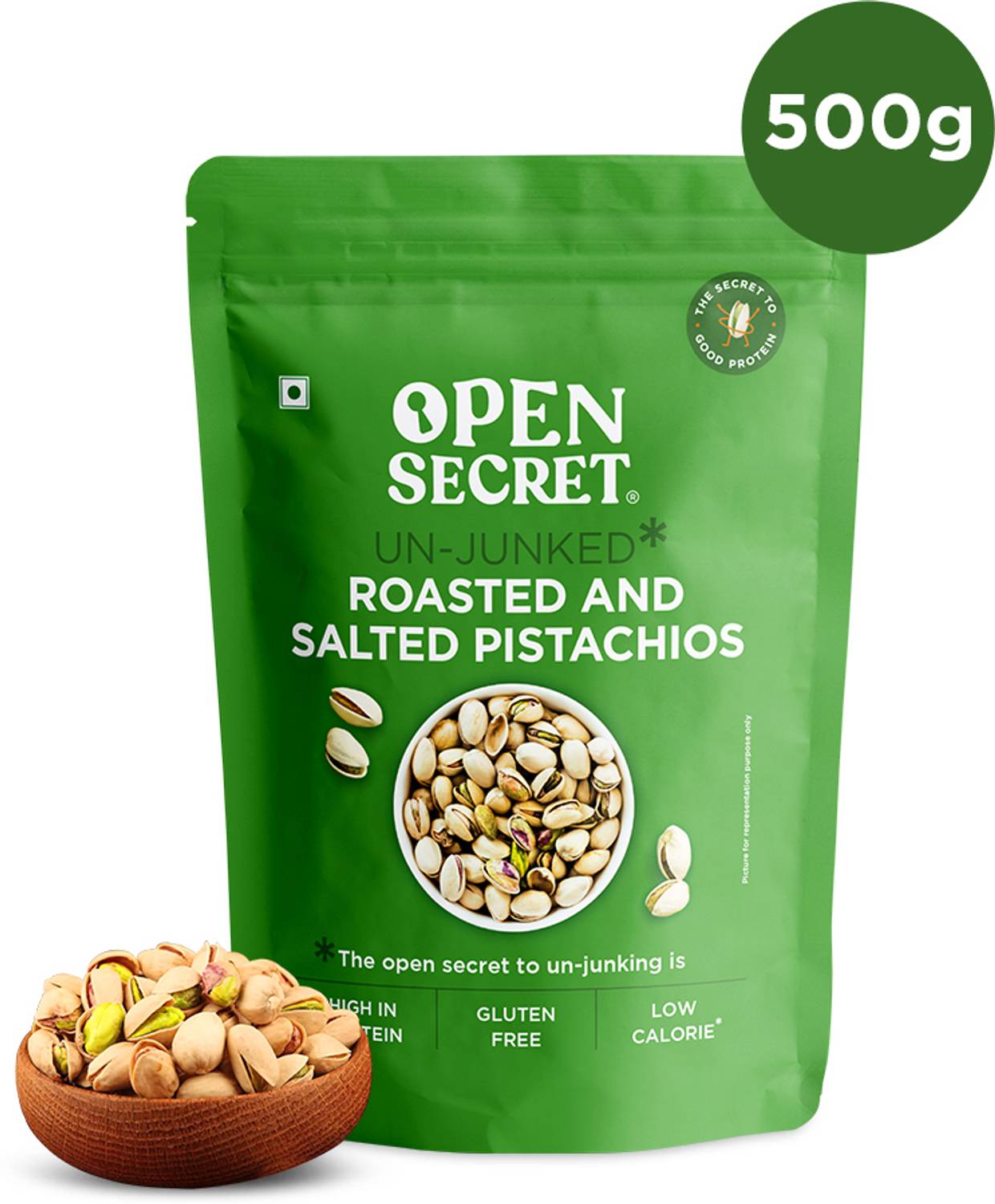 OPEN SECRET Roasted Salted Pistachios(500 g)