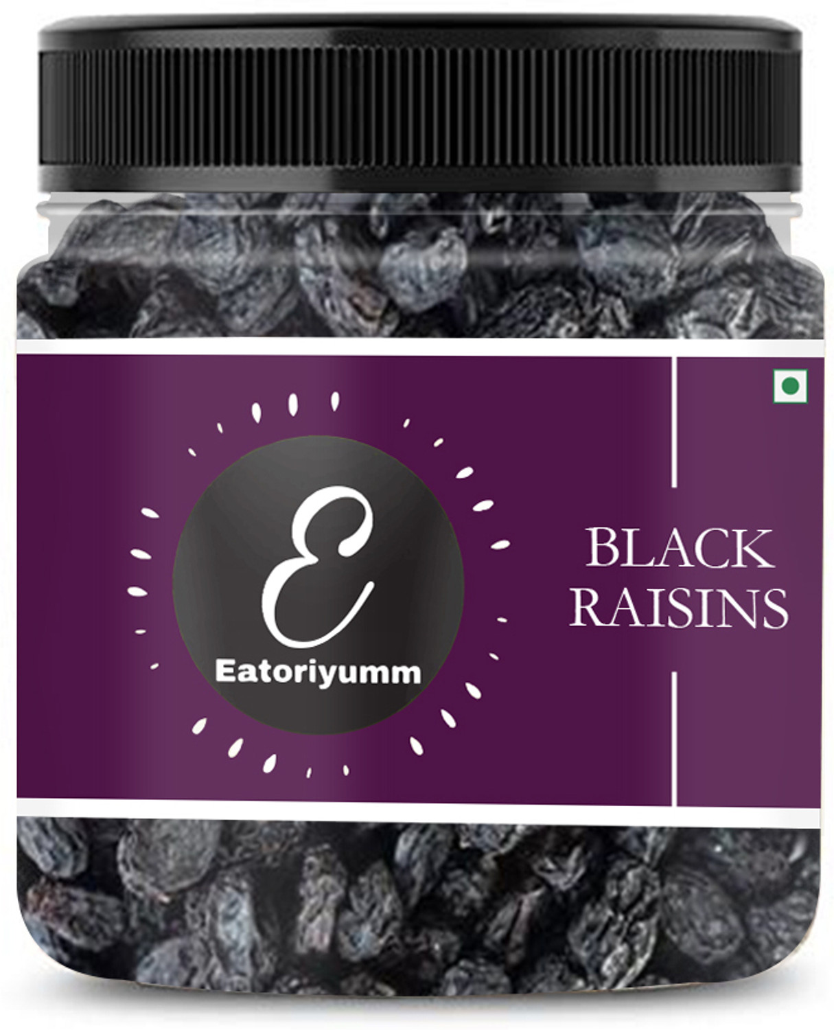 Image of Eatoriyumm ( 1Kg) Black Raisins |Seedless Dry Grapes Kali Kishmish ( Jar Pack ) Raisins