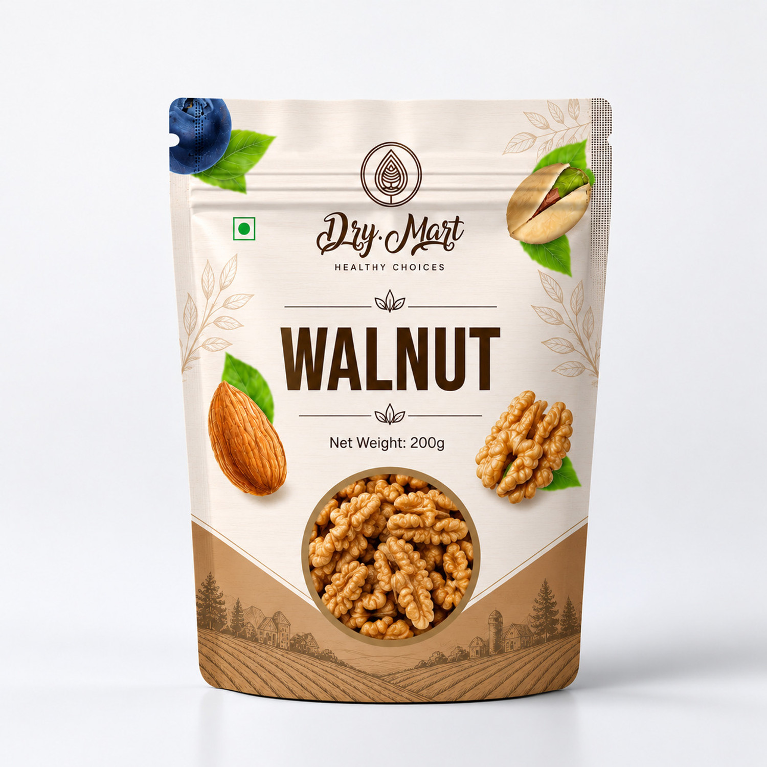 Image of Dry.Mart Premium Walnut (Akhrot Giri) |Premium Walnut (Akhrot Giri) | 200g Walnuts