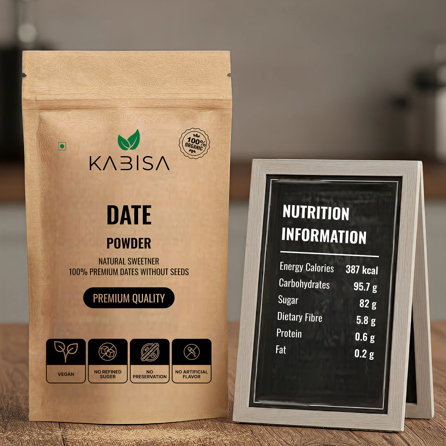 Image of Kabisa Date Powder Natural & Premium Arabian (Kharek Powder) Dry Date Sugar Alternative Dates