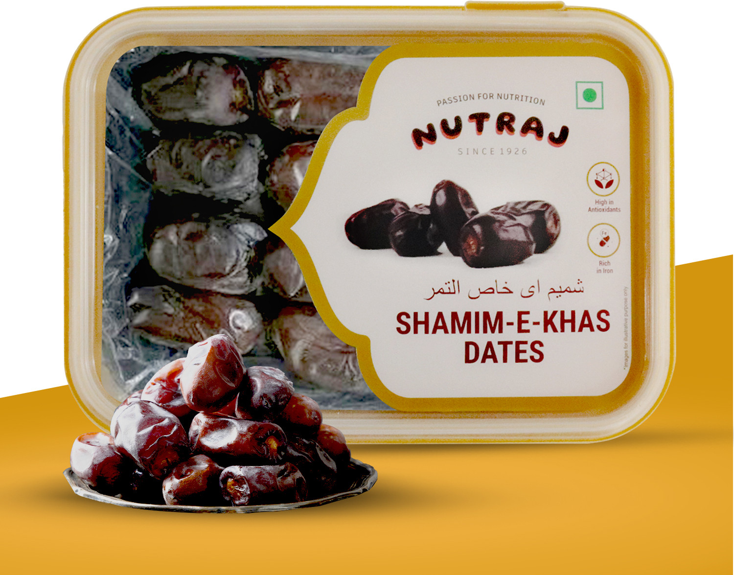 Image of Nutraj Shamim-E-Khas Dates 400g,Shamim Khajur 400g, Khajoor Dry Fruits, Dry Fruit Dates
