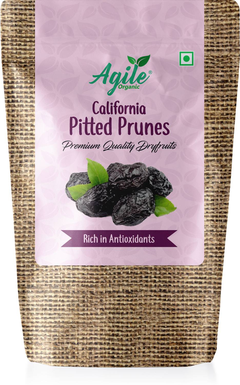 Agile Organic California Pitted Prunes 150g Prunes