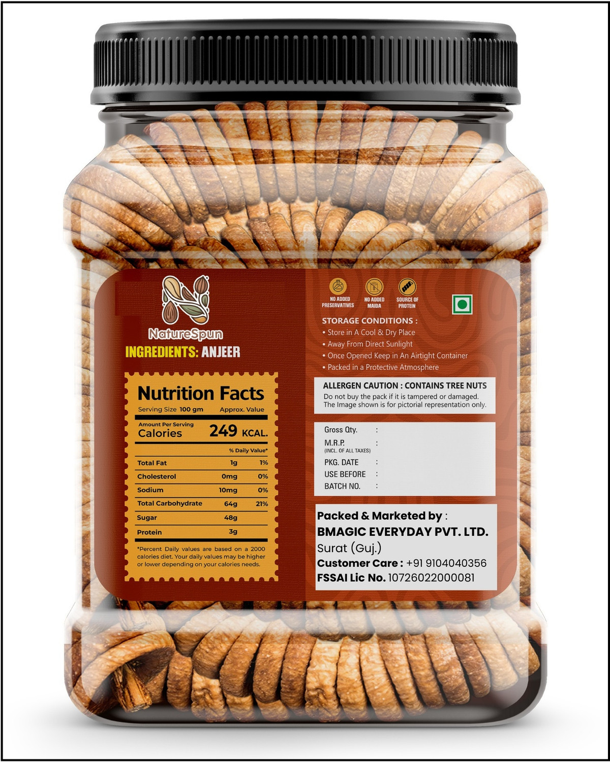 Image of NatureSpun Afgani Anjeer | Medium Dried Figs