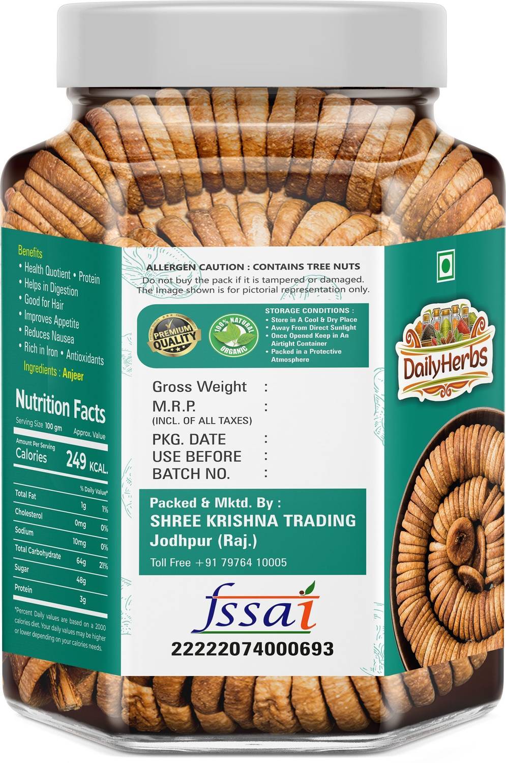 DAILYHERBS Premium Afghani Anjeer Figs - Image 3