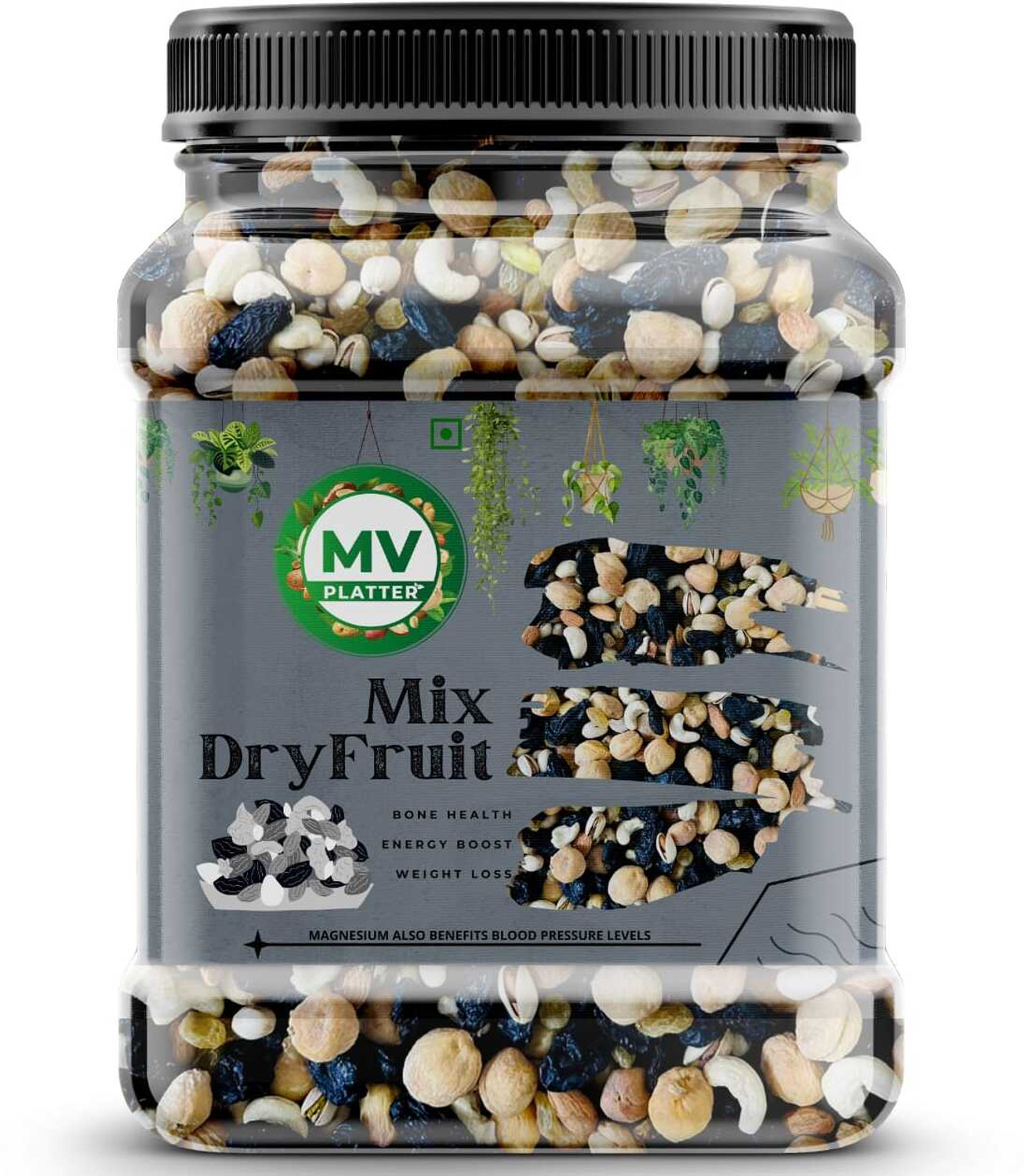 Image of Mv platter Premium Quality Mix Dry Fruits for Healthy Snacking