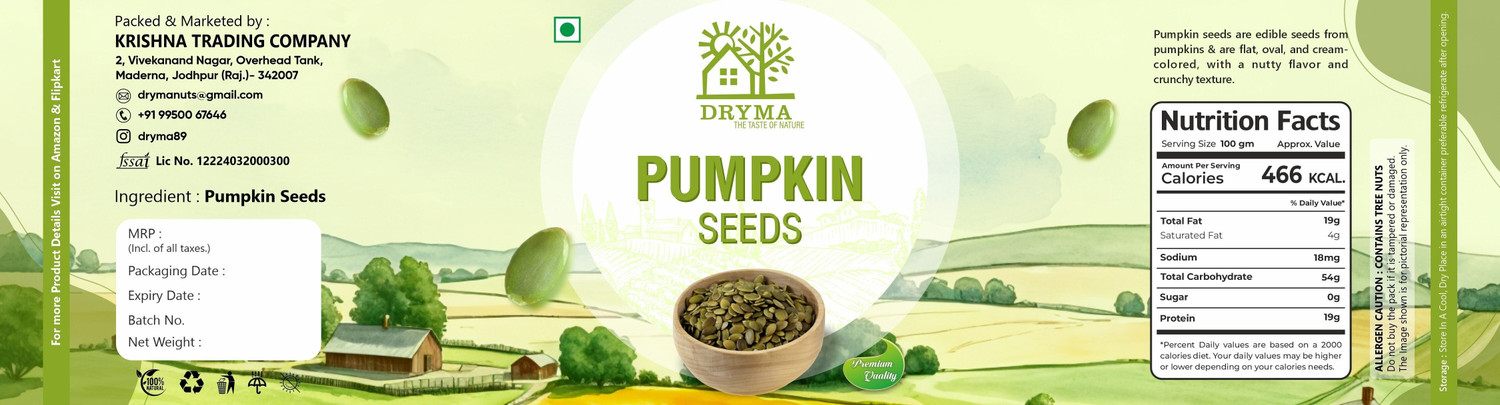 Image of Dryma Pumpkin Seeds Assorted Seeds & Nuts