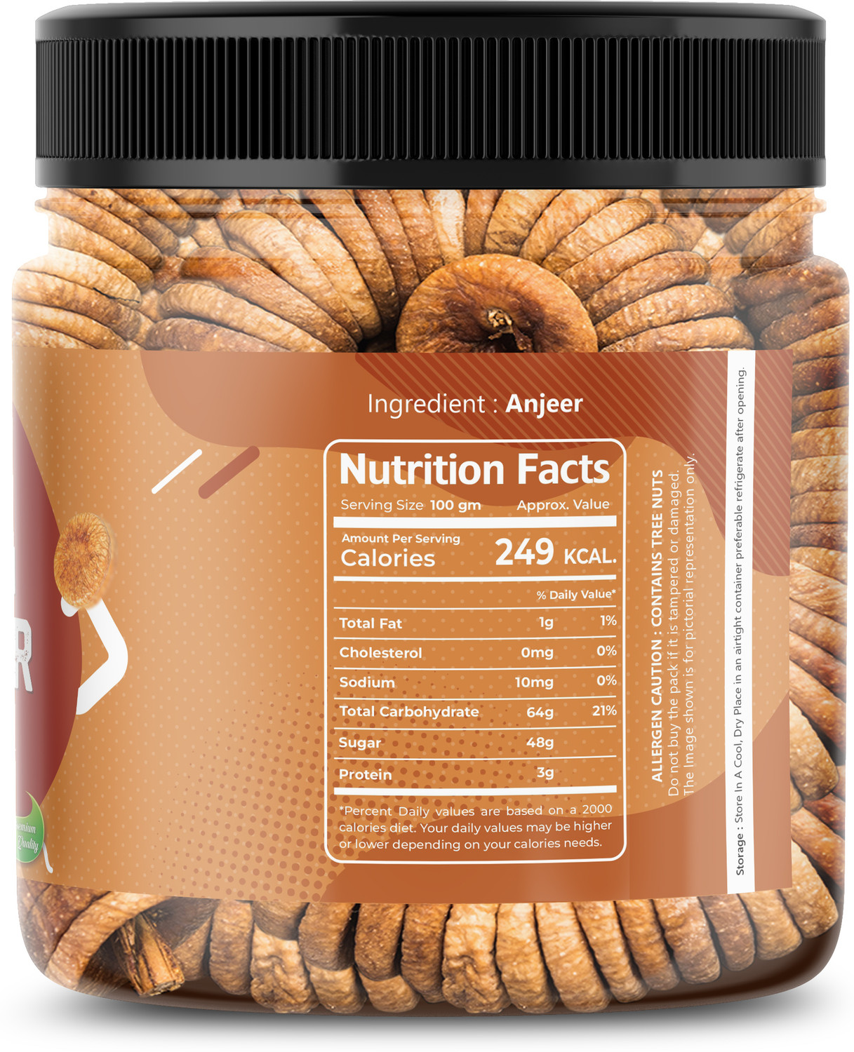 Image of HENLEY Anjeer Figs Afghanistan Dry Anjir ( Dried Figs ) Dry Fruits Figs