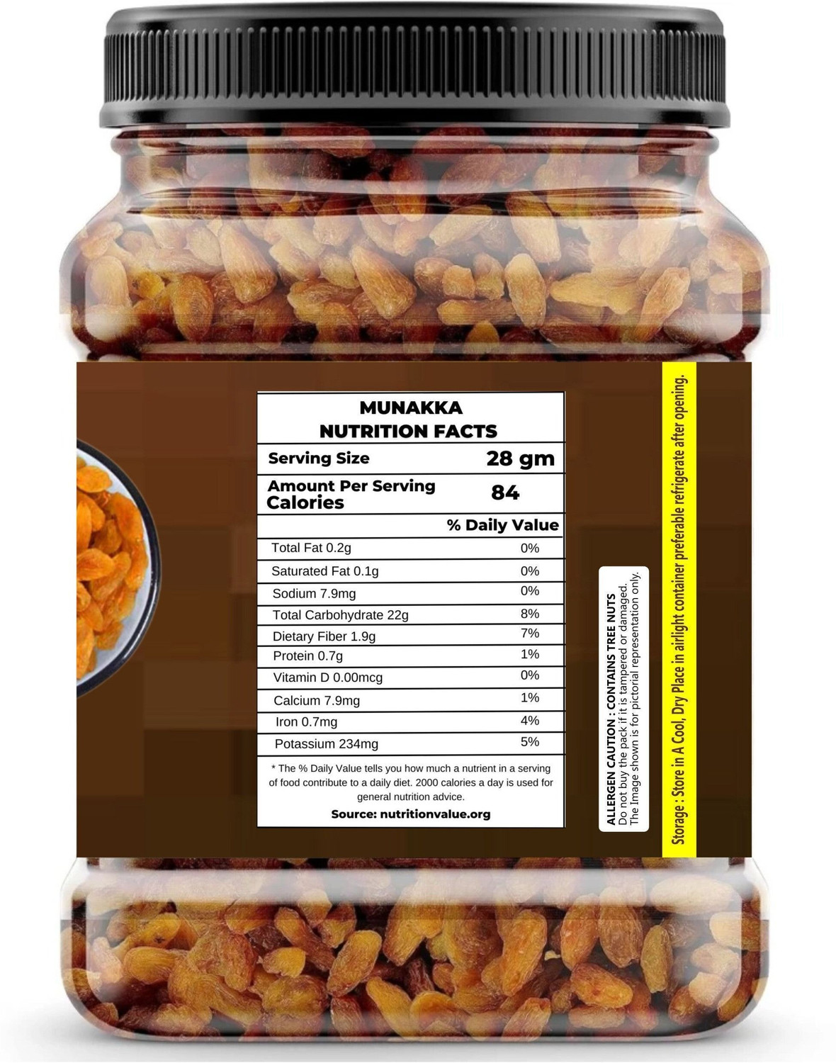 Image of Dryma Munakka (Abjosh) Raisins (Medium Size) Raisins 500 gm Raisins