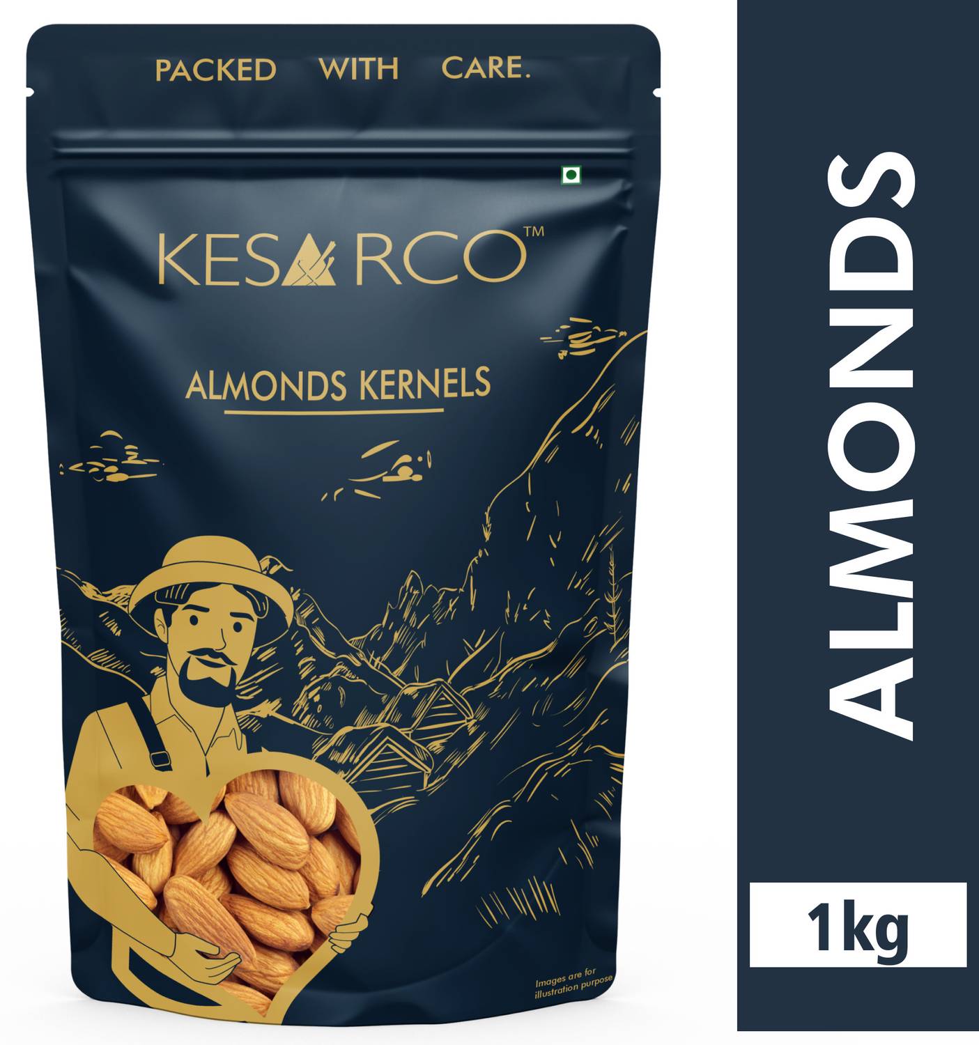 KESARCO 100% Natural Raw Almonds | Premium Badam Giri | Whole Alm... more