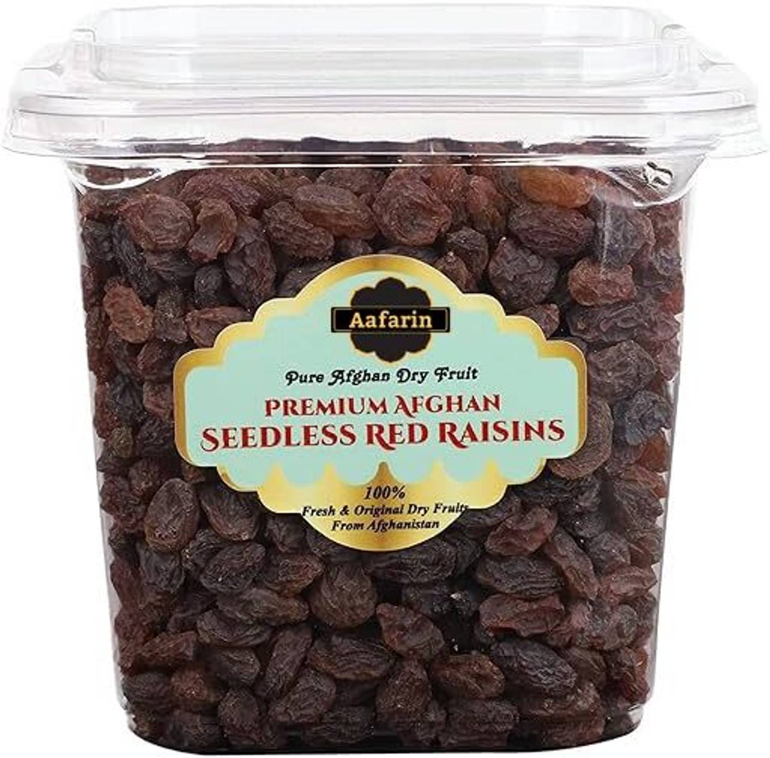 Aafarin Afghan SEEDLESS RED Raisins ( LAL KISHMISH / Flame Raisins) (250 GRM) Raisins