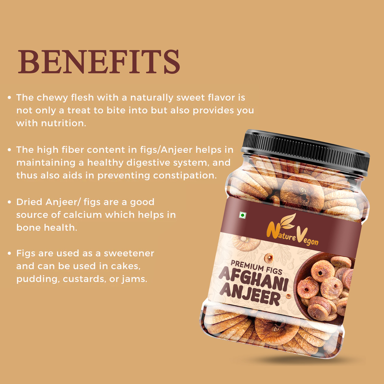 Image of nature vegon Anjeer Figs 1Kg Figs