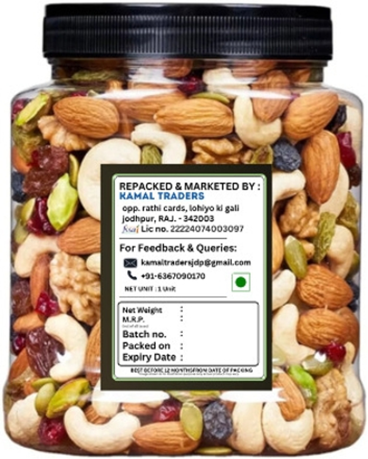 Image of TREAT TREASURE Mix dry fruits Nutmix K Panchmeva Dry fruits 500gm (1 x 500 g)