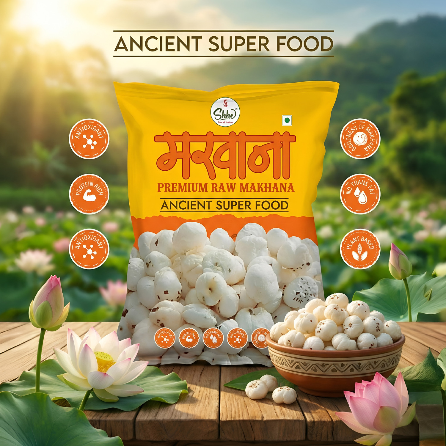 Image of Shhe Premium Phool Makhana | 100% Natural & Healthy | Fox Nut