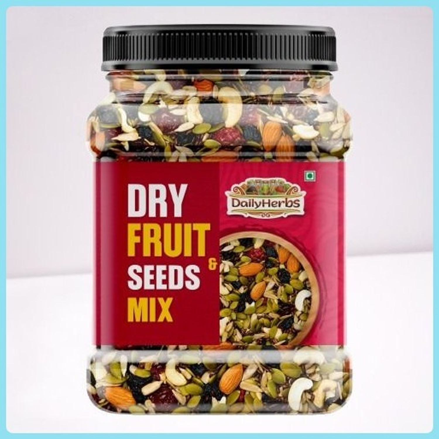 Image of DAILYHERBS Premium Mix Dry fruits | Mewa Mix Almonds, Cashews, Raisins, Dates, Kiwi, Apricots, Assorted Seeds & Nuts