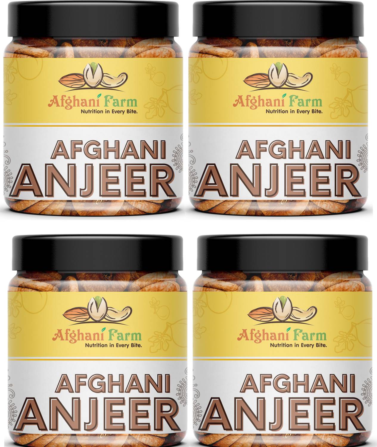 Afgani Farm Afghani Anjeer Afghanistan Anjir Dry fruits(250gm X 4)) Figs