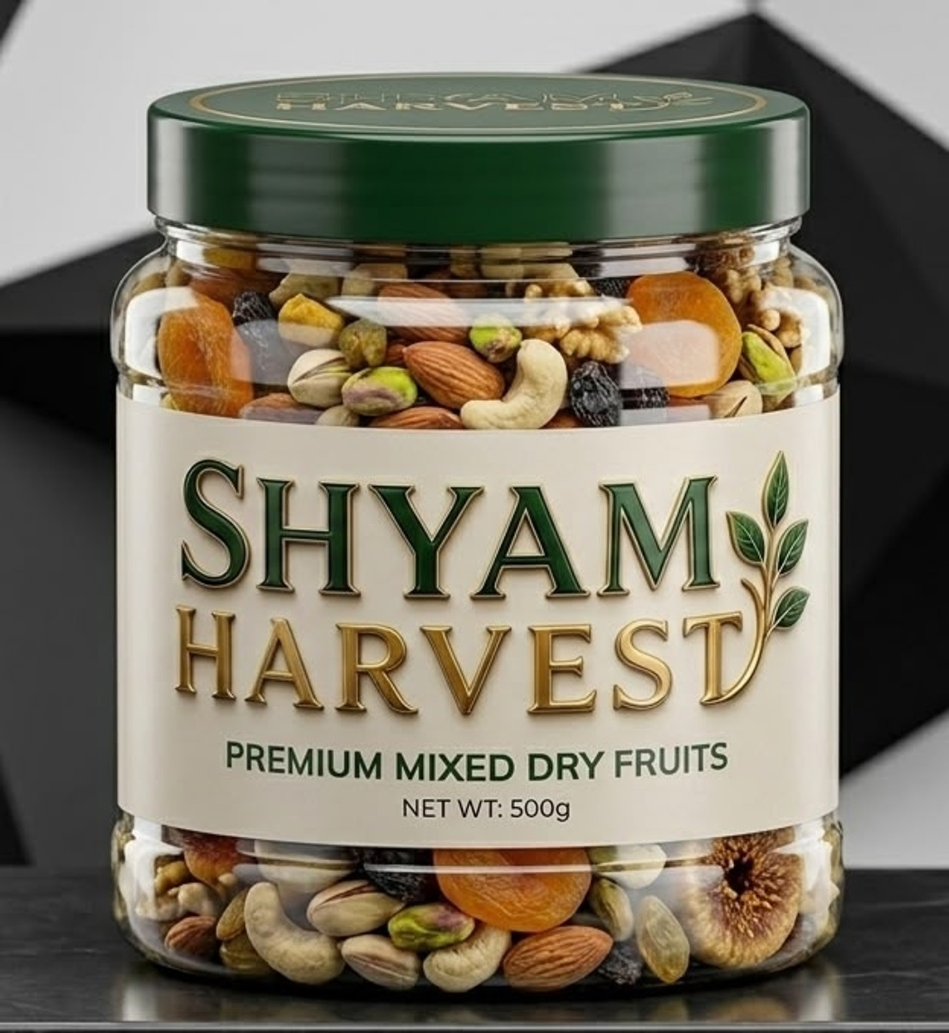 Image of SHYAM HARVEST Natural Premium Mix Dry Fruits |Healthy Nutmixed| [500GM ][ JAR ] (1 x 500GM g) Assorted Seeds & Nuts