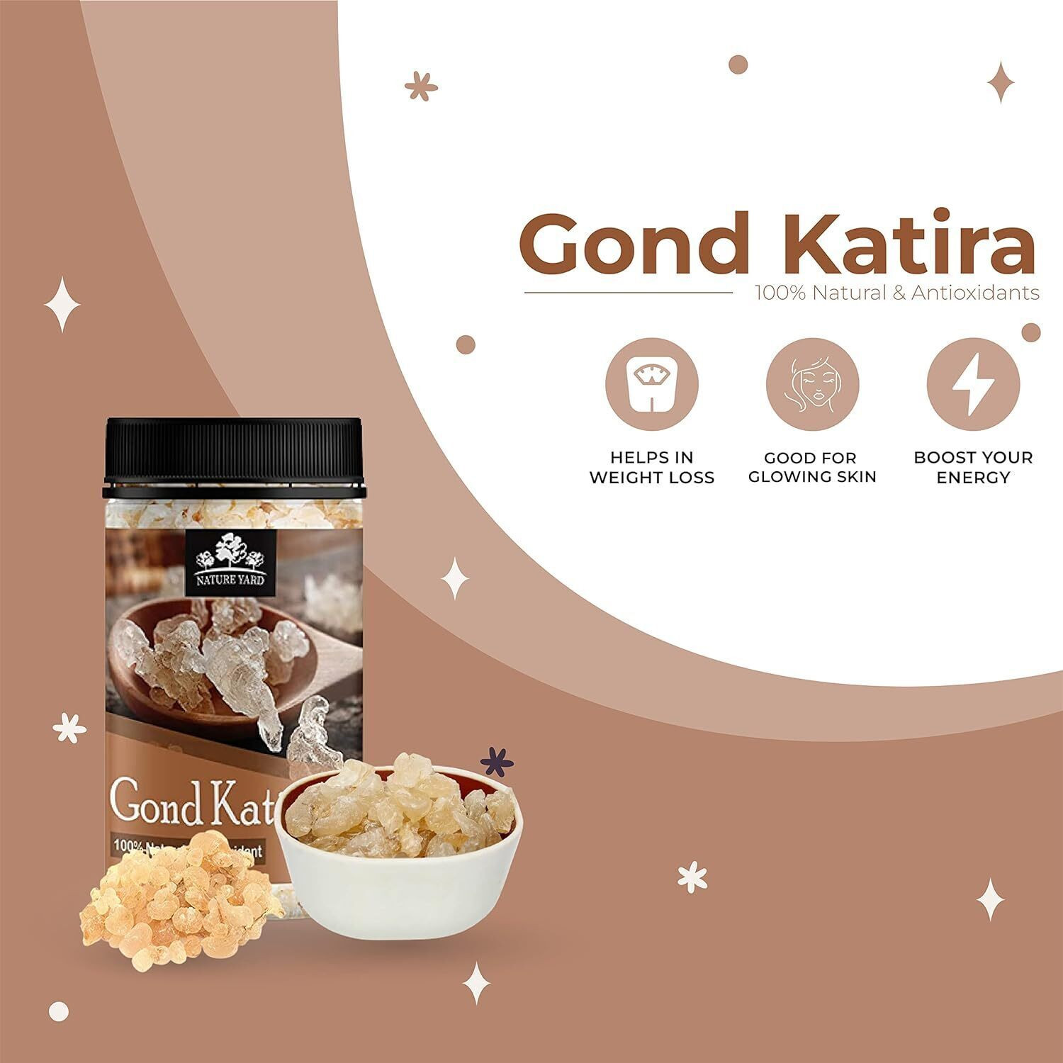 Image of NATURE YARD Pure Gond Katira Dried Gum