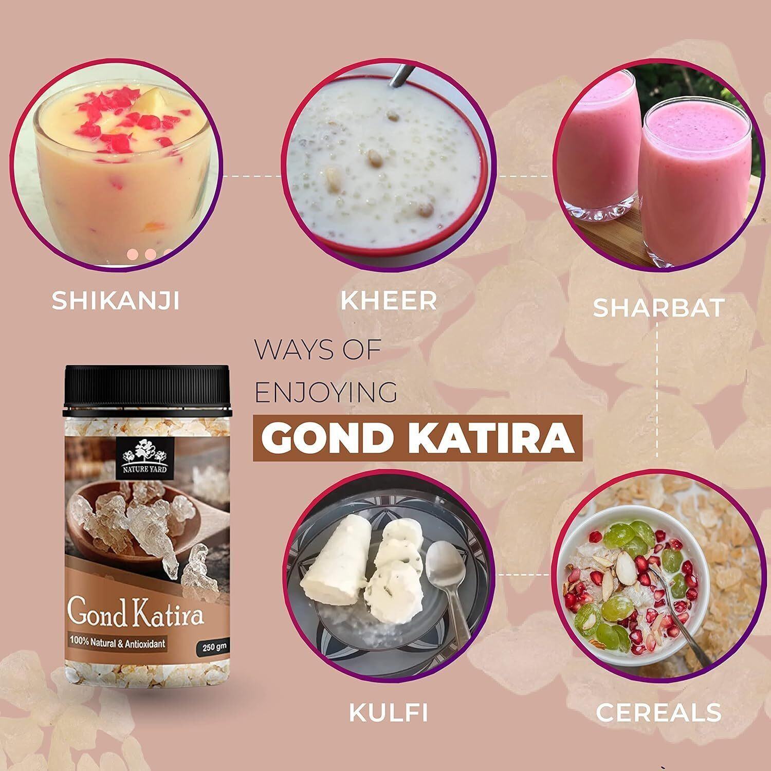 Image of NATURE YARD Pure Gond Katira Dried Gum