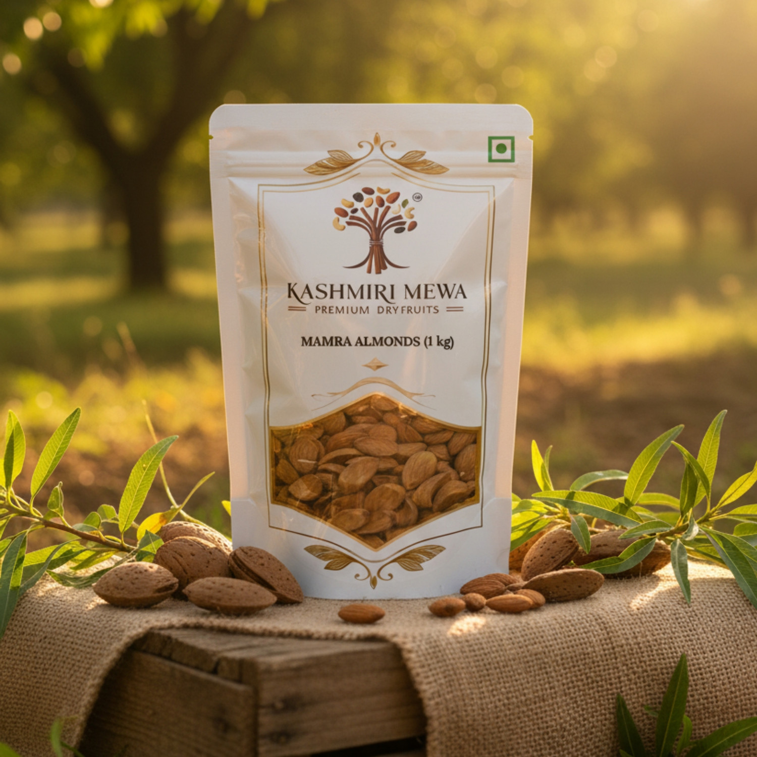 Image of Kashmiri Mewa Mamra Almonds - Handpicked Premium Organic Badam Giri Almonds