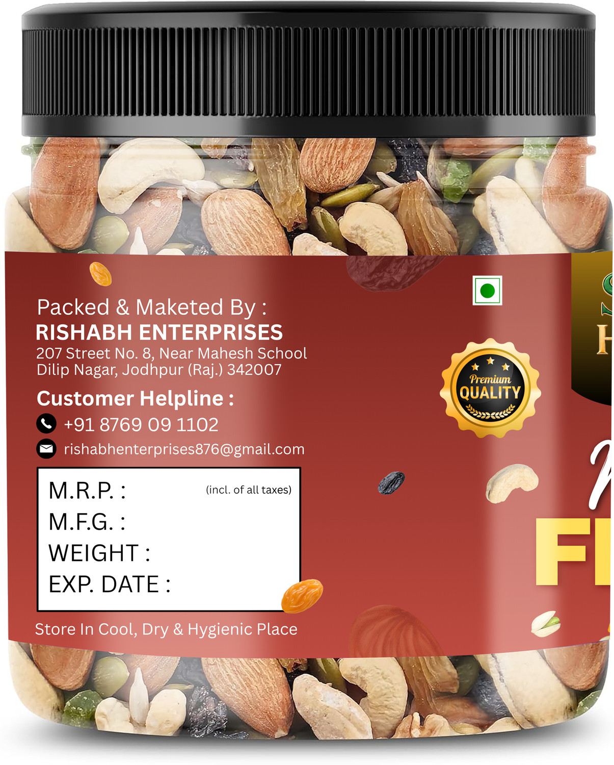 Image of SHYAM HARVEST MIX DRYFRUITS PACK OF 500gm Assorted Nuts