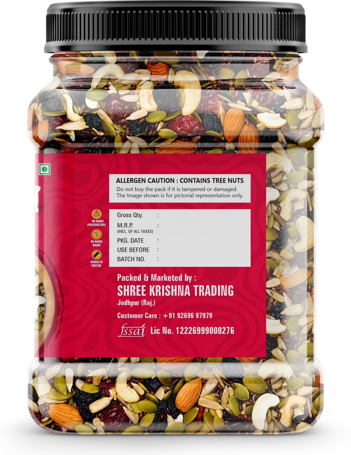Image of DAILYHERBS Premium Mix Dry fruits | Panchmewa Mix Almonds, Cashews, Raisins, Dates, Apricots, Assorted Seeds & Nuts